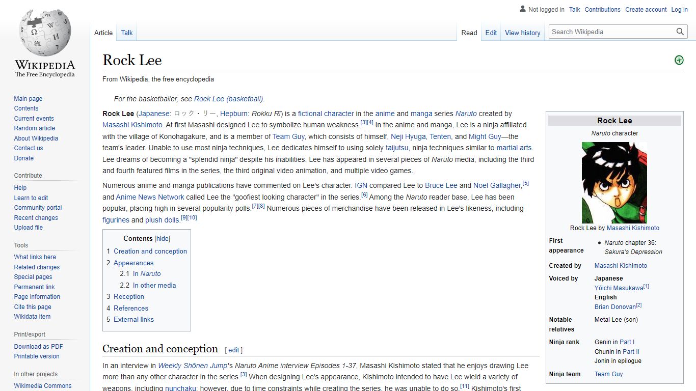 Rock Lee - Wikipedia